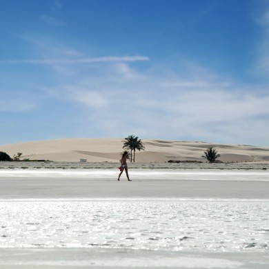 marche sur la plage de Jericoacoara