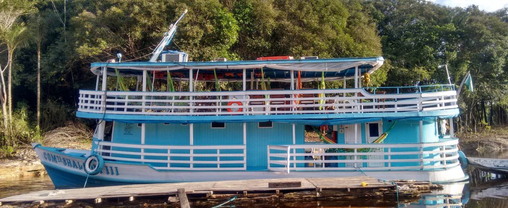 Lady Mara, and Amazonian tourist vessel built from wood in a traditional way. 