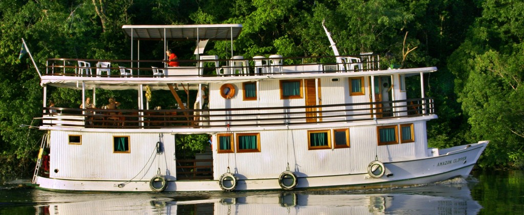 A typical Amazonian cruise boat, used now mostly for tourisr cruises. 