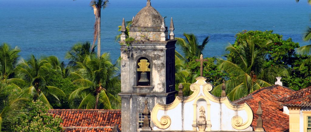 An old church on the coast in Olinda, the historic pearl of the Northeast in Brazil. 
