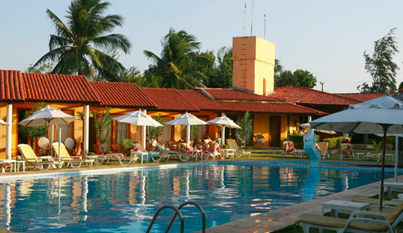 Hotel Golfinho on the beach of Cumbuco near Fortaleza. 