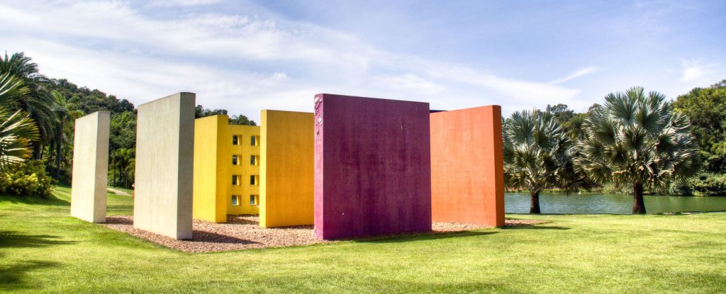 A colourful sculpture at Inhotim in Minas Gerais.