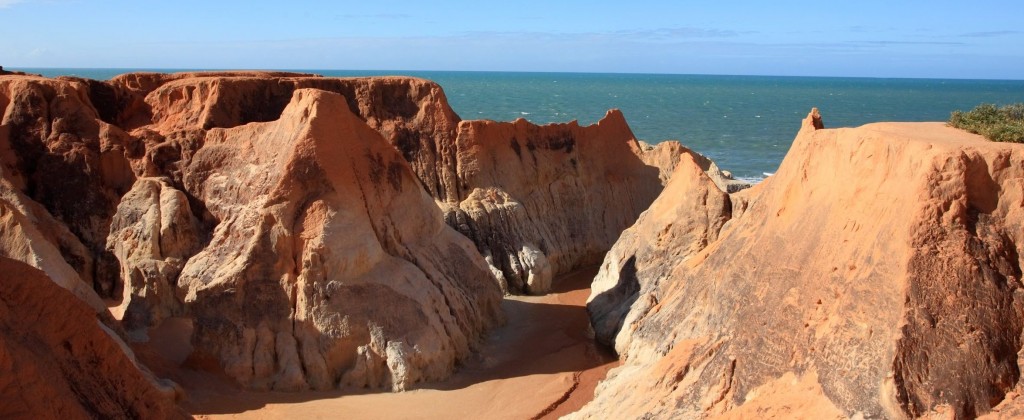 The ocher cliffs of Nordeste. 