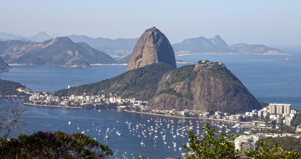 Pão de Acucar - suugarloaf mountain in Rio de Janeiro. 