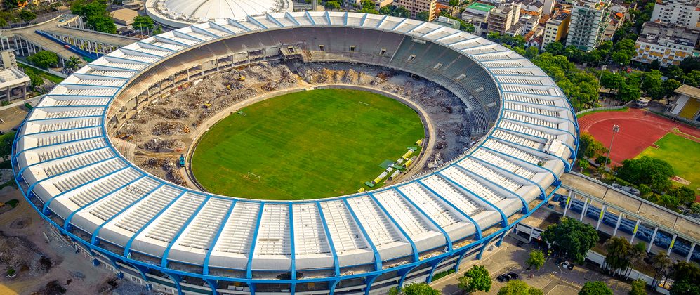 Maracana stadium from above.