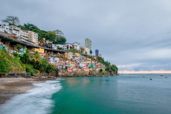 Beach in Salvador de Bahia. 