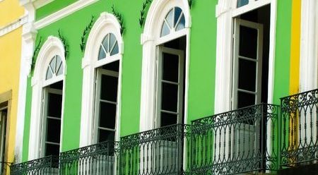 A beautiful balcony in Salvador de Bahia. 