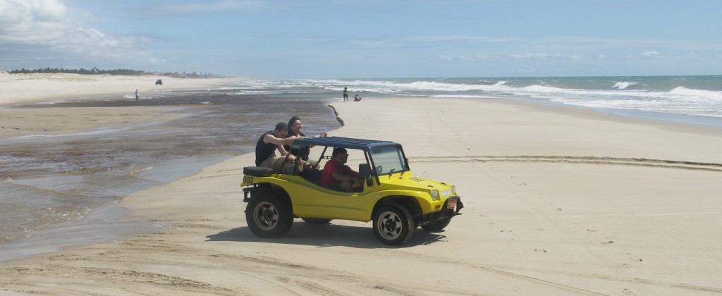 A dune buggy ready to travel along the beaches. 