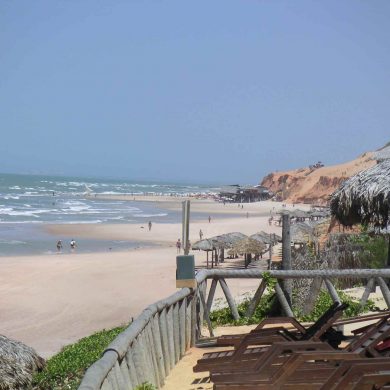 Canoa Quebrada beach.