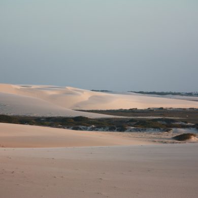 The beautiful sand dunes at Jericoacoara.