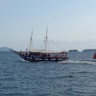 One of the sailing boats that will take you to Ilha Grande.