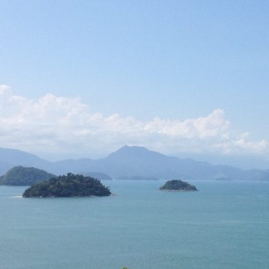 View of Ilha Grande from the sea.