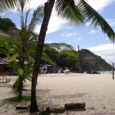 The urban beach at Moro de São Paulo.