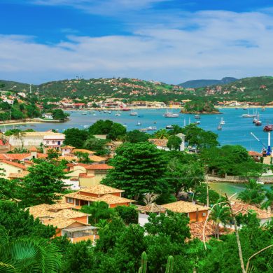 Panoramic view of Buzios.