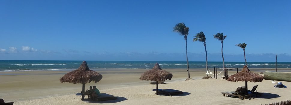 A windswept Jericoacoara. 