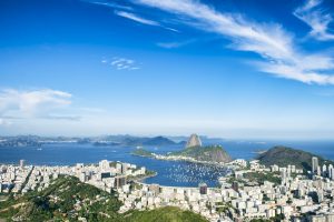 Blue skies over Rio. 