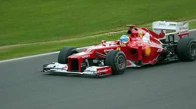A red F1 Ferrari.