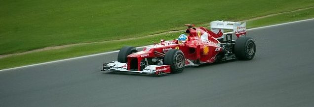 A red F1 Ferrari.