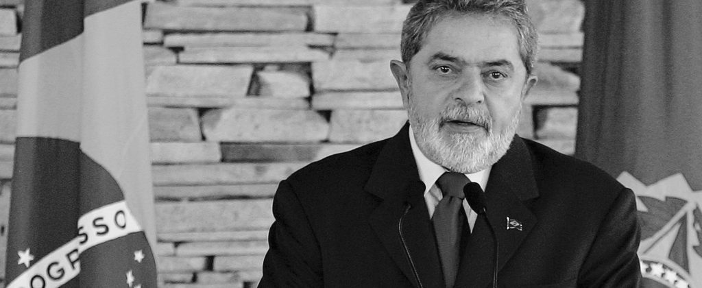 President Lula - black and white.