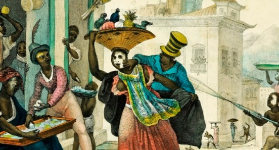 Carnival in Brazil during colonial times. 