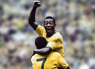 Pele, the king of Brazilian football.