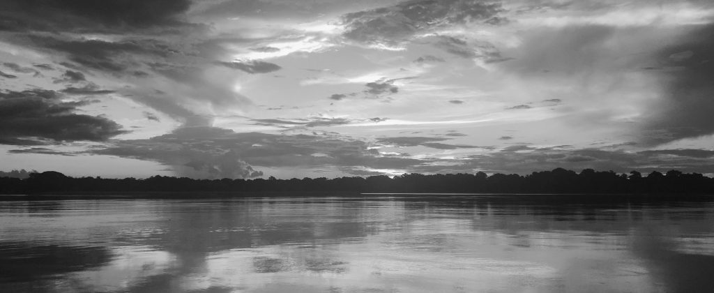 Black and White Picture of the Amazon.