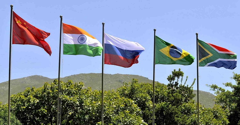 Flags showing "BRICS" countries.