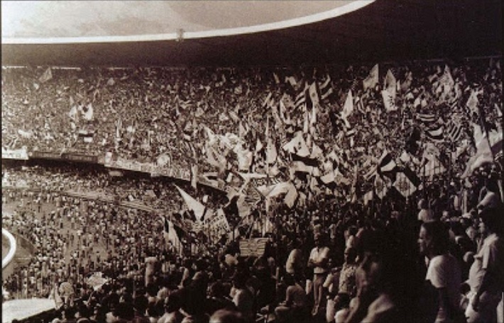 Maracana Stadium in Black and White