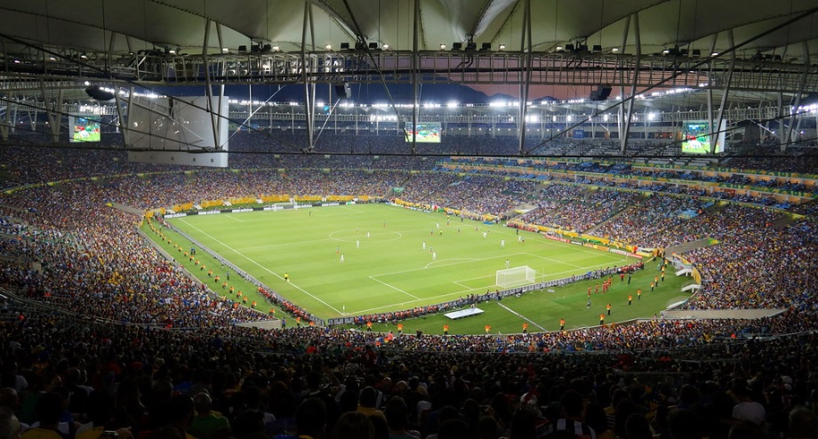 Maracana Stadium from the stands.