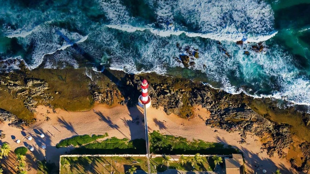 Health and Safety in Brazil - Salvador beach lighthouse.