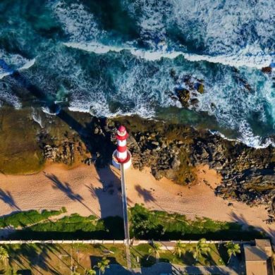 Health and Safety in Brazil - Salvador beach lighthouse.