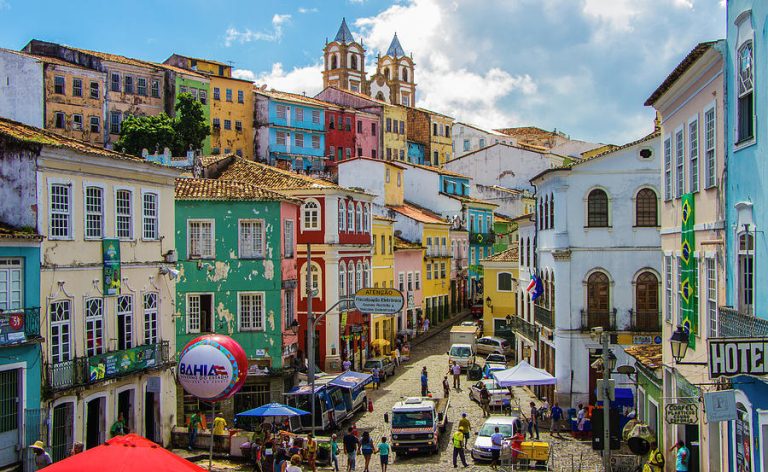 The neighborhood of the Pelourinho in Salvador 