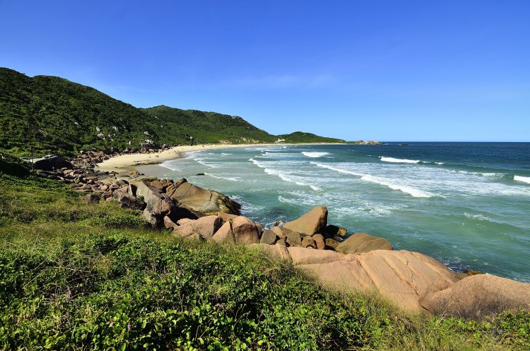 A Florianopolis's beach in Brazil 