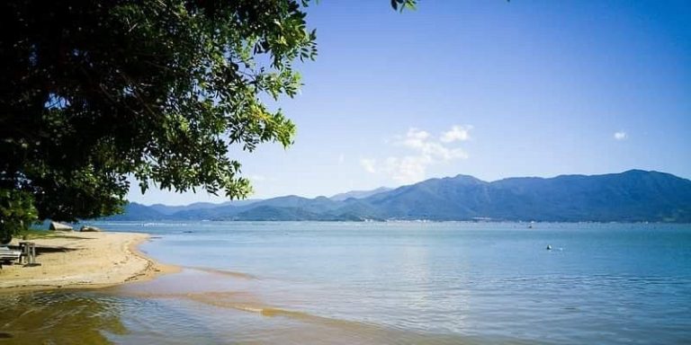 A beach at Ribeirão da Ilha near Florianopolis in Brazil 