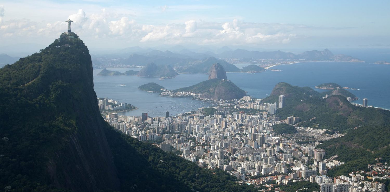 A view of Rio de Janeiro in Brazil