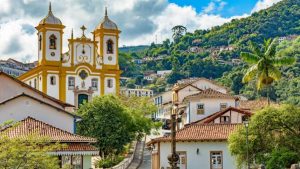 The city of Ouro Preto in Minas Gerais Brazil 