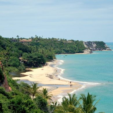 The beautiful beach of Trancoso