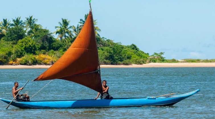 A fishing boat in Itacare