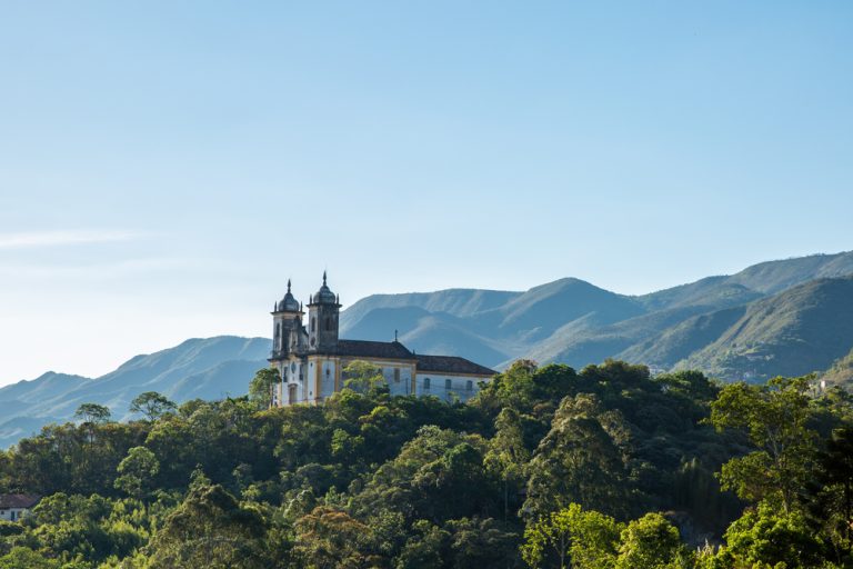 The city of Ouro Preto in Minas Gerais 