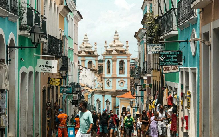 The streets of Pelourino in Salvador de Bahia