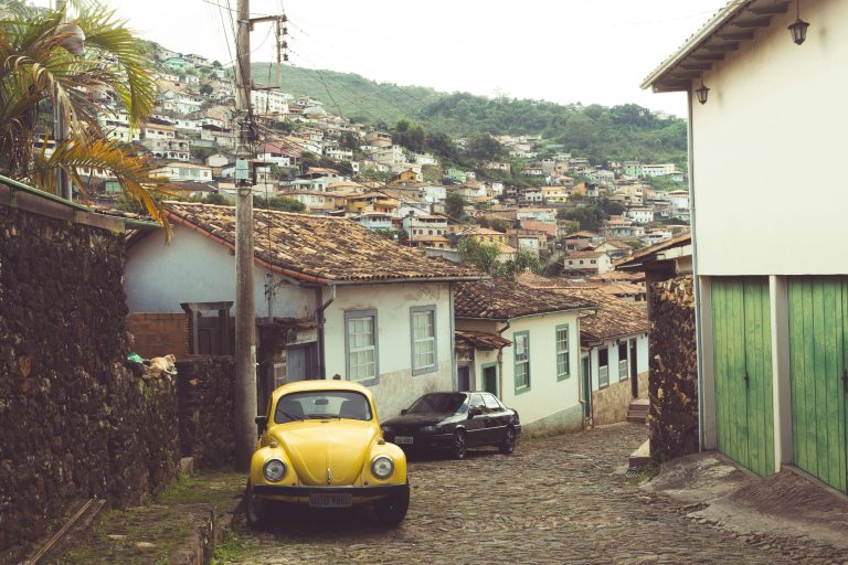 The streets of Ouro Preto in Minas Gerais