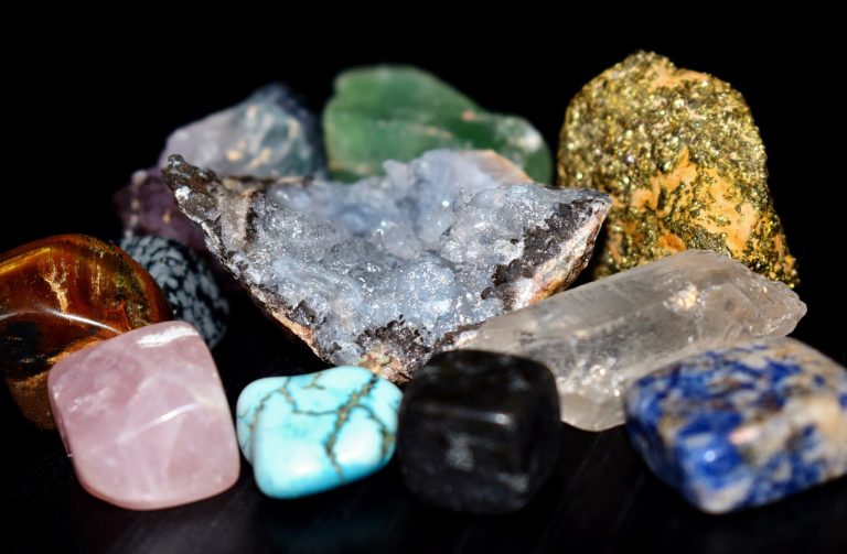 A variety of gemstones in Brazil 