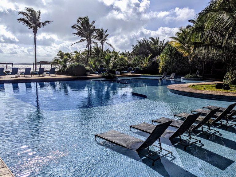 The pool of the Zorah beach hotel in Guajiru